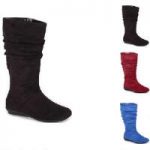 Faux-Suede Shades Boots by EY Boutique