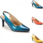 Snakeskin-Textured Slingback by EY Boutique