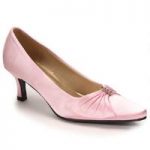 Wrapped Bow Satin Pump by EY Boutique