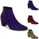 Embossed Baroque Bootie by EY Boutique