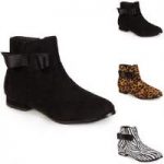 Sueded Bow Bootie by EY Boutique