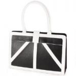 Contrast-Trim Handbag by EY Boutique