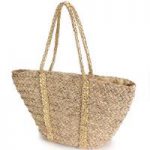 Metallic Straw Tote by EY Boutique