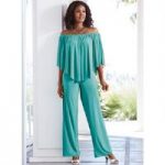 Color Closeout Overlay Jumpsuit by Studio EY